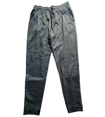 Spalding Mens Track Pants Large Gray Geometric Print Drawstrings Zippered Pocket - Image 1 of 4