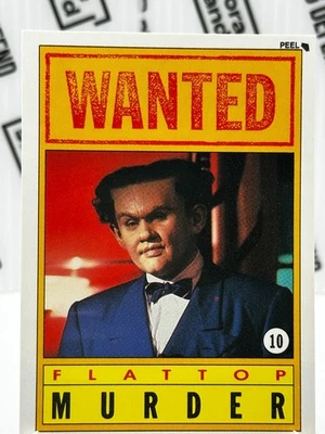 Dick Tracy 1990 ┆ Vintage Wax Pack Card ┆ WANTED ┆ Flattop Murder ┆ #10 - Bild 1 von 2