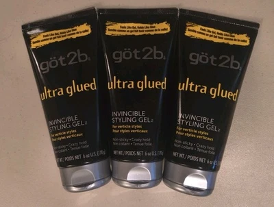 Gel de peinado Got2b ultra pegado invencible, 6 oz, paquete de 3 Foto 1 de 3
