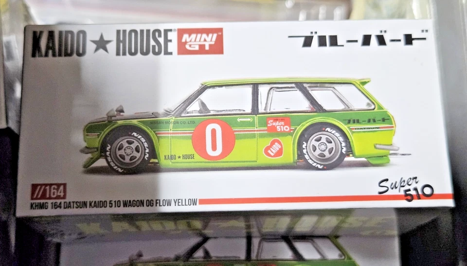 # 1/64 KAIDO HOUSE 164 - DATSUN KAIDO 510 WAGON OG FLOW YELLOW - MISB SIGILLATO# - Immagine 1 di 1