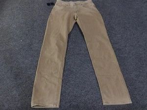 Pantalones de mezclilla Peter Millar para hombre 33 corona caqui hechos a mano cinco bolsillos elásticos chinos informales - Imagen 1 de 10