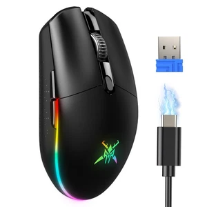 Wireless Gaming Mouse - 8000 DPI, RGB Backlit, 6 Programmable Buttons, 100Hrs... - Picture 1 of 7