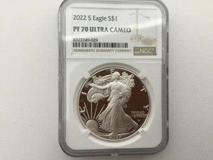 2022 S Proof American Silver Eagle NGC PF70 Ultra Cameo - Picture 1 of 2