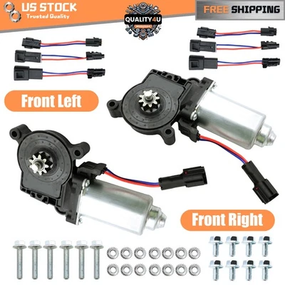 2 For 2003-2009 GMC C4500 Topkick Pair Front Power Window Motor 742-142 742-143 - Imagem 1 de 4