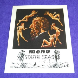 POSTERDRUCK DER MENÜHÜLLE SÜDSEE TIKI RESTAURANT IN SAN DIEGO, KALIFORNIEN - Bild 1 von 3