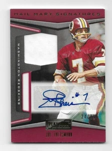 2019 Panini Playbook Hail Mary Signatures -Joe Theismann Patch Auto #24/25 - Picture 1 of 2