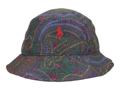 Polo Ralph Lauren Packable ведро сафари шляпа крышка с пони - многоцветный пейсли - Изображение 1 из 3