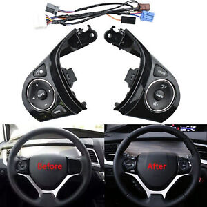 For 2012~2015 Honda Civic Multifunction Steering Wheel Control Switch！