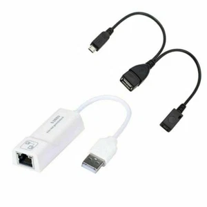 Ethernet Adapter & USB OTG y cable splitter for Amazon Fire Stick - Brand New  - Picture 1 of 4