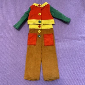 Vintage Ideal Crissy Familie Samtpuppe 15,5"" versaute Farben Outfit - Bild 1 von 2