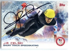 J.R. Celski signiert handsigniert 2014 Topps Olympisches Winterauto #14 - Bild 1 von 1