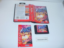 Disney's ALADDIN game complete in case w/ manual - Sega GENESIS system