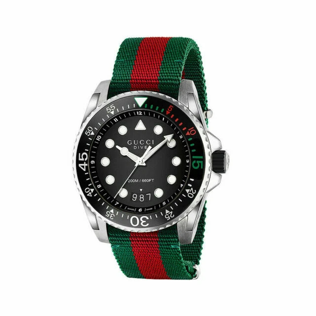 Gucci YA136209 Dive Men Wristwatch - Black