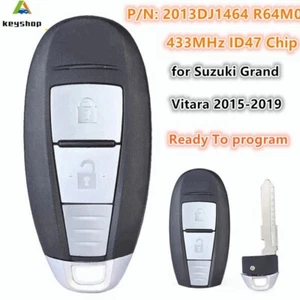 for 2015-2019 Suzuki Grand Vitara Smart Remote Key Fob 2 Button 2013DJ1464 R64M0 - Imagen 1 de 4