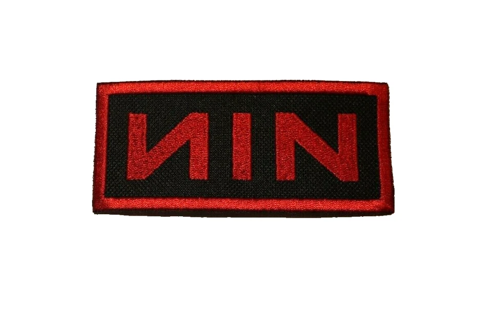 Nine Inch Nails NIN Patch Iron/Sew on Embroidered Industrial Marilyn Manson Tool - Image 1 of 1