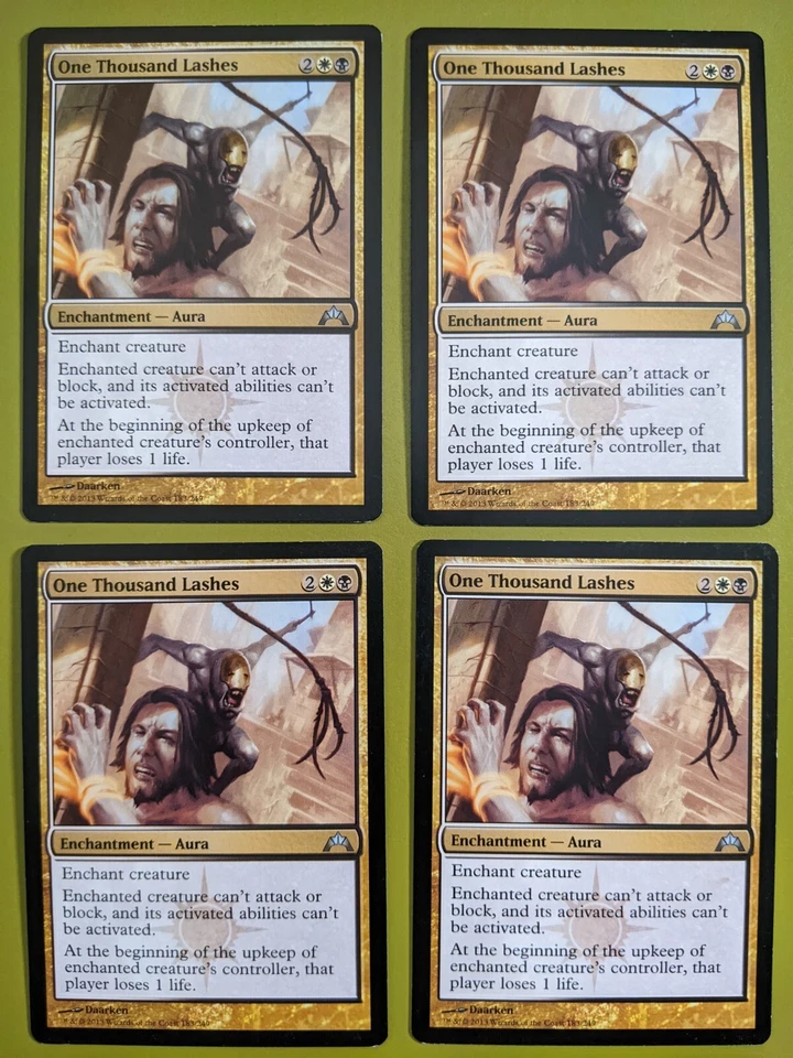 One Thousand Lashes x4 Gatecrash 4x Playset Magic the Gathering MTG  - Image 1 of 1