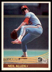 1984 Donruss Neil Allen Baseball Cards #109