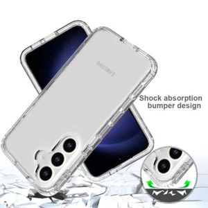 For Samsung Galaxy S24 Ultra S24 Plus S24 Case Clear Shockproof Rugged Cover - Picture 1 of 9