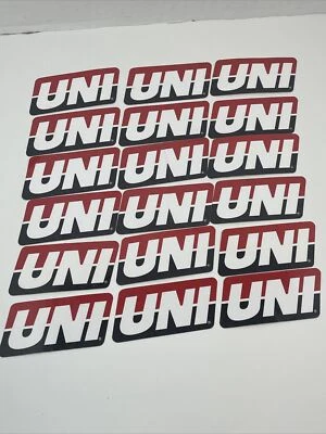 LOTE DE 18 CALCOMANÍAS ADHESIVAS EMBLEMA TODOTERRENO MX ATV UNI RACING FILTROS CARRERAS Foto 1 de 4