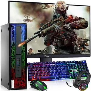 HP RGB G2 Gaming PC Desktop Intel i5-6th 32GB 2TB SSD 2TB NVIDIA GTX 1050 Win10 - Picture 1 of 12