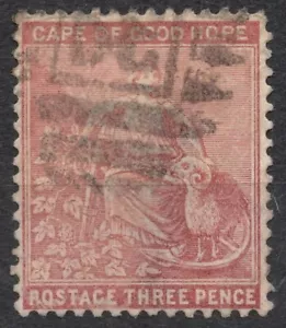 Sg:ZA-CA 19 1880 MANTELLO DI BUONA SPERANZA 3d Allegoria della Speranza - Foto 1 di 2