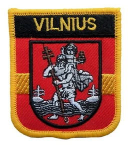 Vilnius Lithuania Shield Embroidered Patch - Picture 1 of 3