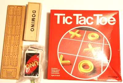 Игровой Лот Domino's UNO Кроватка Tic tac Toe Дорожная Игровая Хижина Lake House - Изображение 1 из 4