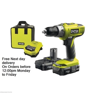 RYOBI LLCDI18022 ONE+ 18V 2 SPEED HAMMER DRILL 2 X 1.5AH LI-ION BATTERIES - Picture 1 of 1