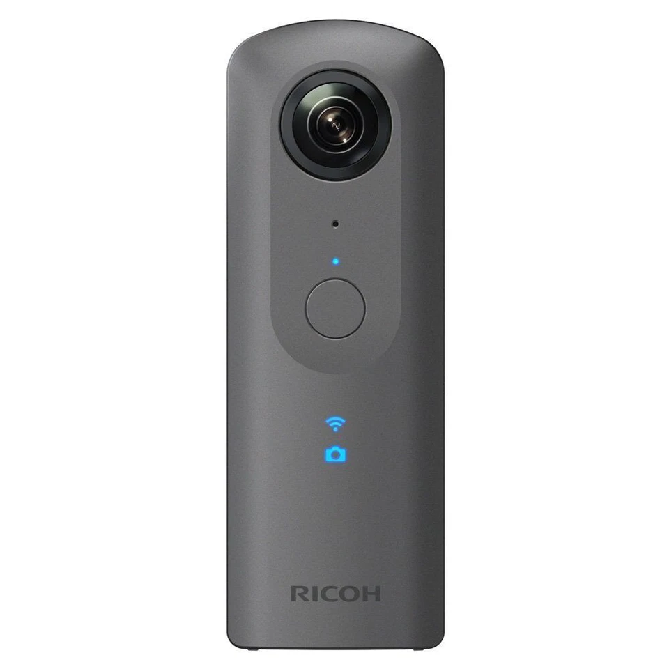 Ricoh ThetaV 4K 360 Spherical Compact Digital Camera - Metallic Gray