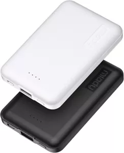 2-Pack 5000mAh Mini Portable Charger 5V 2.4A Usb-C Fast Charging Miady New-Open - Afbeelding 1 van 5