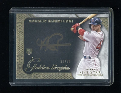 2017 Topps Five Star ANDREW BENINTENDI #GG-ABE Golden Graphs RC AUTO /50 - Image 1 of 2