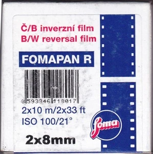 Double 8mm Fomapan Schwarzweiß Film Film (Double 8mm, 33' Reel) 2017-04 - Bild 1 von 2