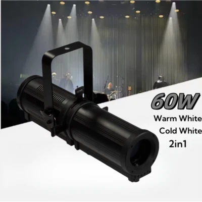 60W 2in1 LED Leko Light Zoom 19-25 degree Profile Spotlight For Museum Theater - Image 1 of 4