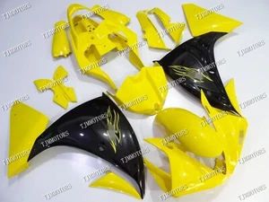 Fit for 09-11 YZF R1 Yellow Black ABS Injection Mold Bodywork Fairing Panel Kit - Picture 1 of 7