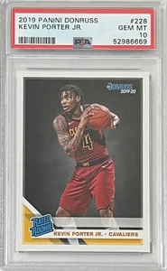 KEVIN PORTER JR ROOKIE 2019 PANINI DONRUSS PSA 10 NBA CARD CLEVELAND CAVALIERS - Picture 1 of 2