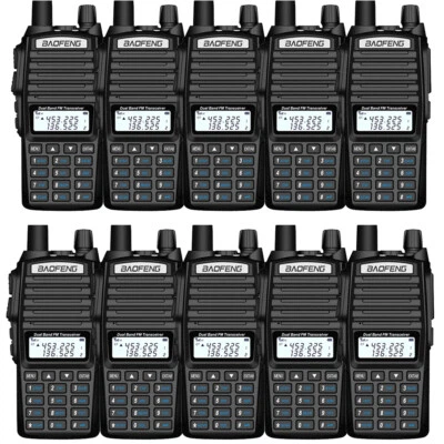 10PCS UV-82 5W Walkie Talkie Dual Band VHF/UHF Two-way Radios Transceiver - Image 1 of 4
