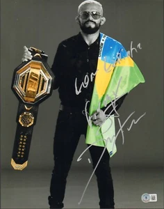 FOTO 11X14 FIRMADA POR DEIVESON FIGUEIREDO CERTIFICADO DE AUTENTICIDAD BAJO UFC 256 263 270 CAMPEÓN A - Imagen 1 de 1