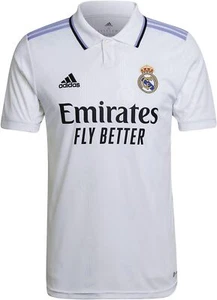 adidas Real Madrid Home Soccer Jersey White Official Polo Top Logo Men Size - Picture 1 of 6