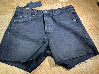 Pantalones Cortos Rag & Bone Rosa Negro Tiro Medio 4" Highland Nuevos con Etiquetas Precio de Venta sugerido por el fabricante 195 USD W33 Foto 1 de 4