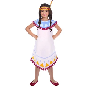 Indianerin Kostüm Gr. 110 Indianer Mädchen Kleid Fasching Karneval Kinder - Bild 1 von 1