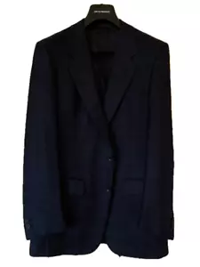 d'AVENZA for BEALE & INMAN Sz 38 Fully Canvassed Silk-Wool Sport Coat - HANDMADE - Picture 1 of 17