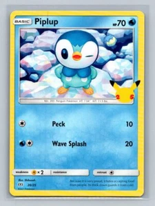 Piplup - 20/25 McDonald's 25th Anniversary Promos 020/025 Near Mint NM - Picture 1 of 2
