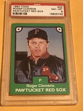 1984 TCMA Pawtucket Red Sox #22, Roger Clemens Minor League RC, PSA 8 ROOKE NMMT