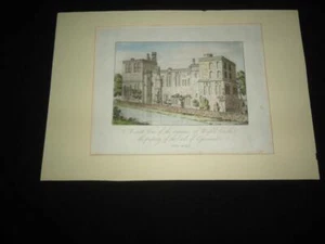 1770 aquatint Wressle Castle engraving Yorkshire East Riding antique engraving - Picture 1 of 4