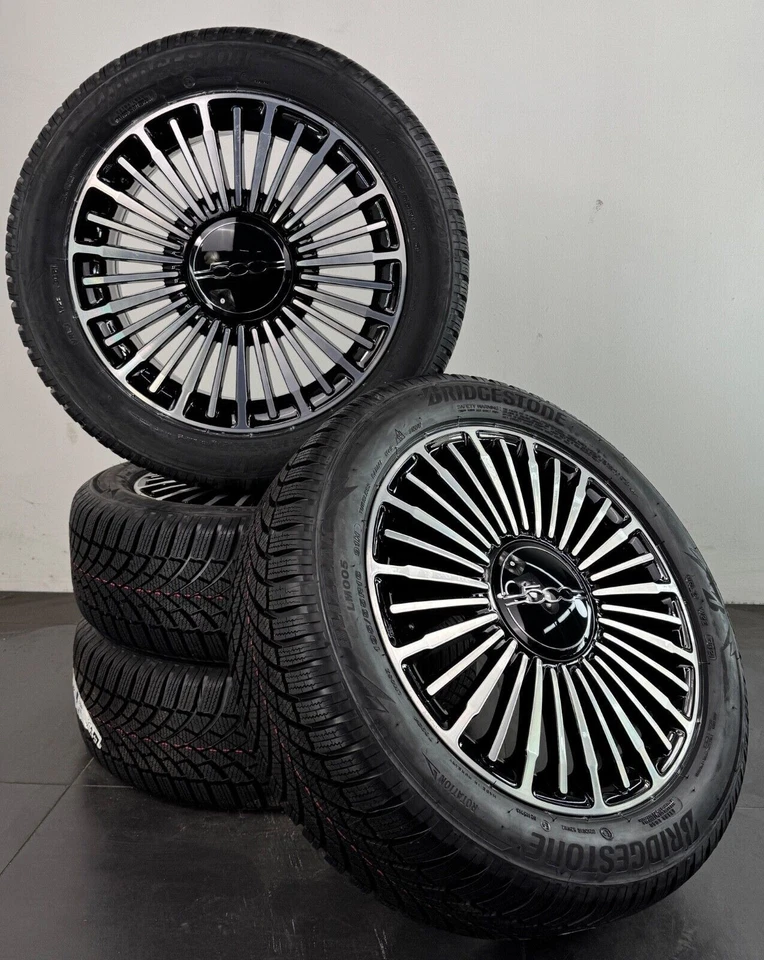 Fiat 500E 16 Zoll Felgen Winterreifen Winterräder NEU 195/55/16 87H M+S NEU - Bild 1 von 4