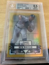 2008 Bowman Sterling Prospects GOLD Rick Porcello #BSP-RP RC Beckett 8.5 25/50