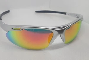 Pyramex Safety Sunglasses Avante - Silver Frame Gray Lenses/Orange Mirror Z87.1 - Picture 1 of 4