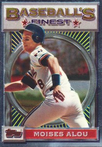 1993 Topps Finest Baseball #189 Moises Alou Montreal Expos