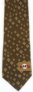 San Francisco Giants Men's Necktie MLB Baseball Fan Gift Sports Tan Neck Tie - Picture 1 of 3