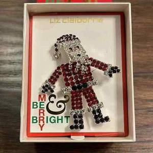 NWT Liz Claiborne Santa brooch - Picture 1 of 3